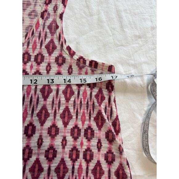 Gap Women’s Maternity Size S Lightweight Tank Top Pink Southwestern Aztec Boho - Picture 10 of 11